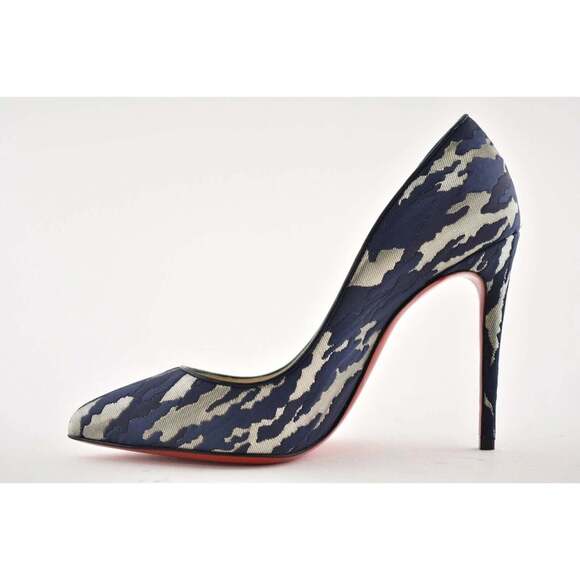 Christian Louboutin Pigalle Follies 100 Blue Camo JQ Camouloubi Heel Pump 36 - Picture 8 of 11
